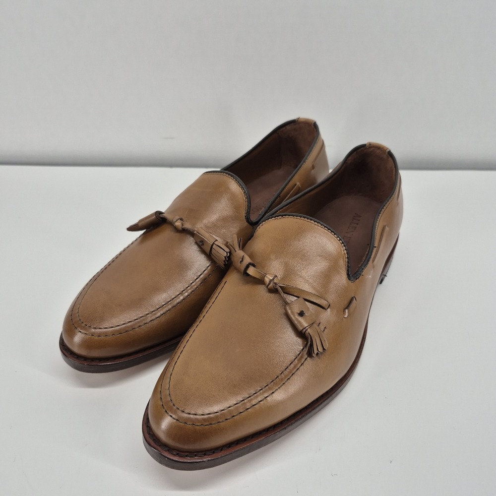 Allen Edmonds "GRAYSON"  Men's Leather Brown Tan Tassel Loafers 10 EEE  USA